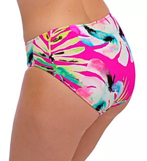 Carabelita Mid Rise Bikini Brief Swim Bottom Peony 2X