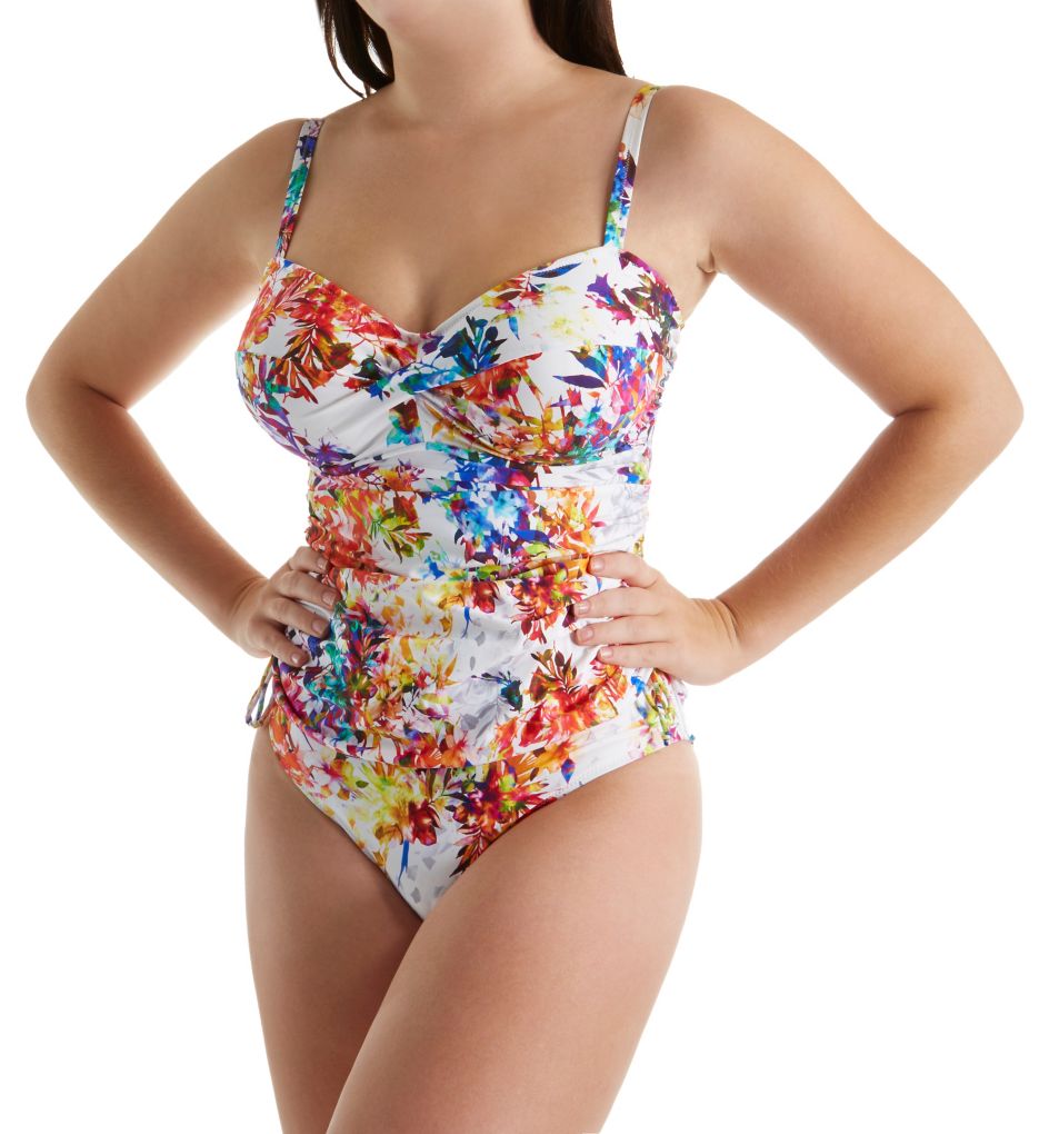 Agra Underwire Twist Front Tankini Swim Top-cs2