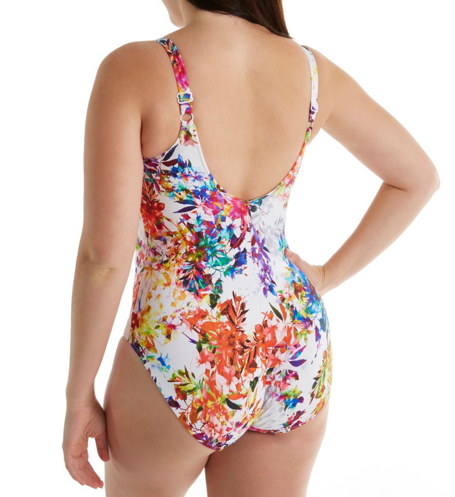 Agra Underwire Cross Front One Piece Swimsuit-bs