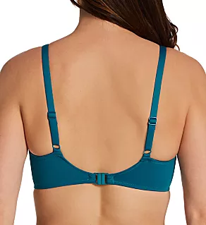Ottawa Underwire Wrap Full Cup Bikini Swim Top Petrol 32D