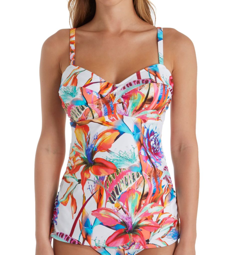 Paradise Bay Underwire Tankini Swim Top-fs