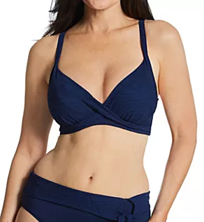 Ottawa Underwire Plunge Bikini Swim Top Ink 32D