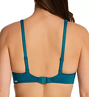 Ottawa Underwire Plunge Bikini Swim Top Petrol 30D