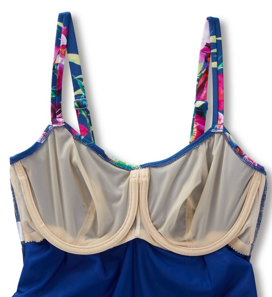 Amalfi Underwire Tankini Adjustable Side Swim Top-cs3