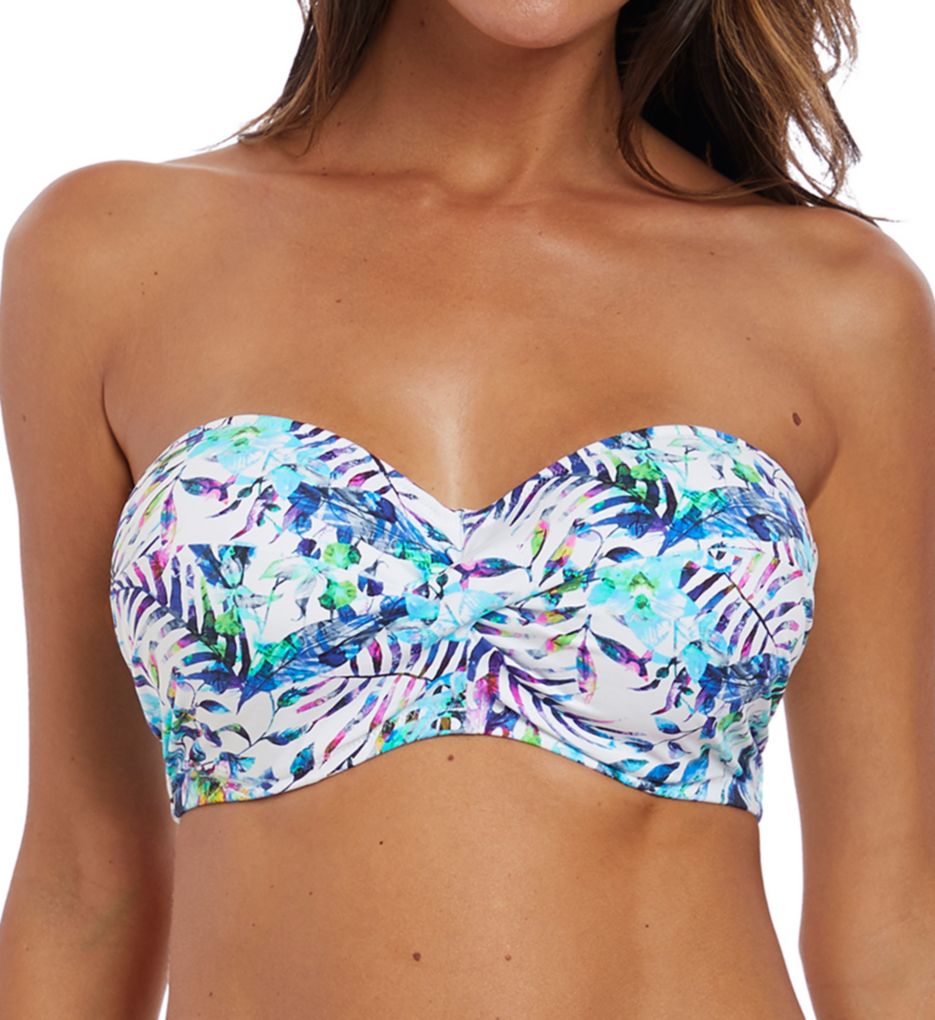 Fiji Underwire Twist Bandeau Swim Top-gs