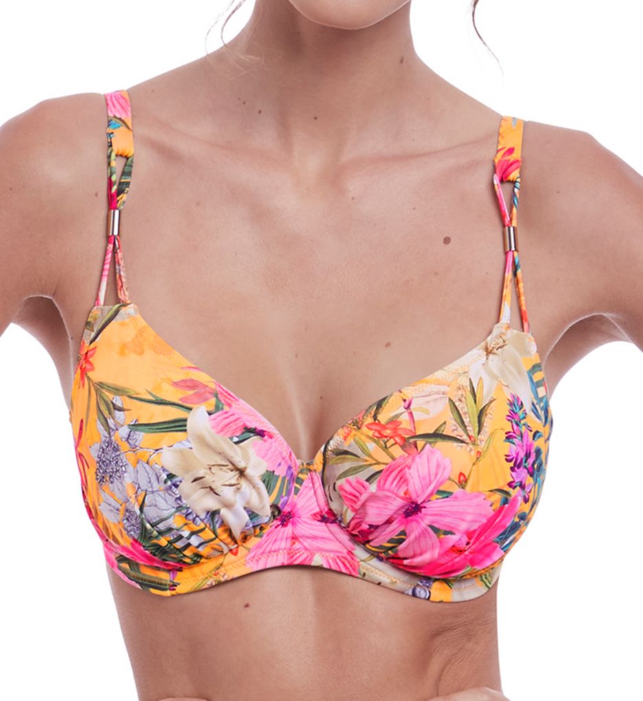 Anguilla Underwire Gathered Full Cup Swim Top-gs