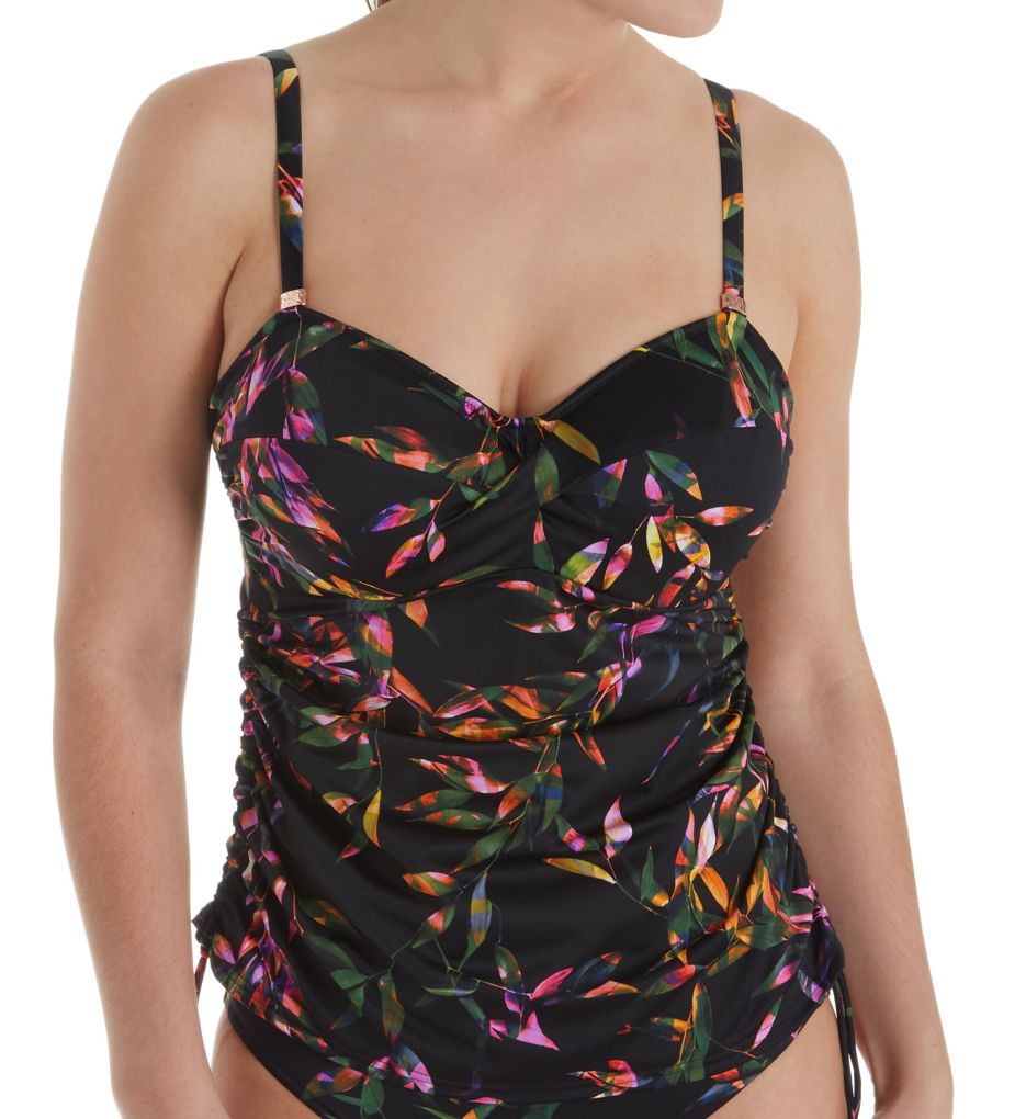 Palawan Underwire Twist Front Tankini Swim Top-fs