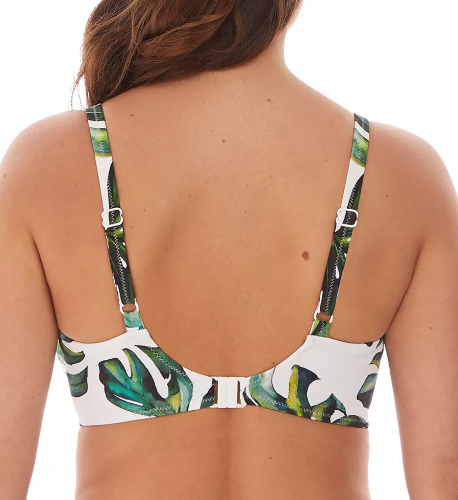 Palm Valley Underwire Wrap Front Bikini Swim Top Fern 32D