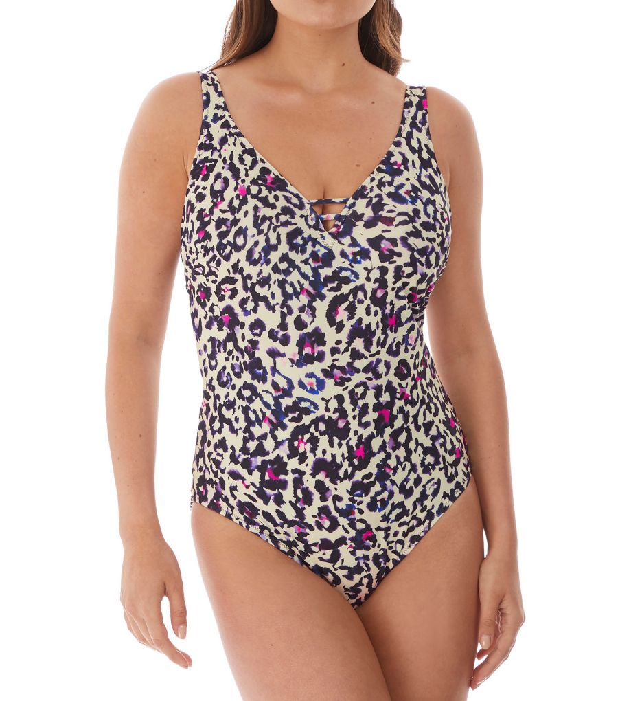 Bonito Underwire Deep V Neck One Piece Swimsuit