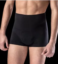 Cotton Shaping Control High Waist Boxer Black L