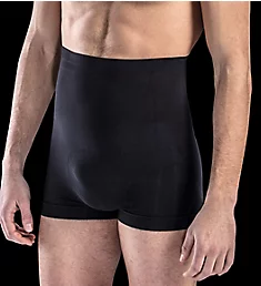 Cotton Shaping Control High Waist Boxer w/4 Stays Black M