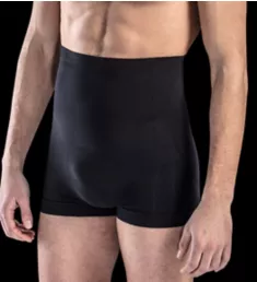 Cotton Shaping Control High Waist Boxer w/4 Stays Black L