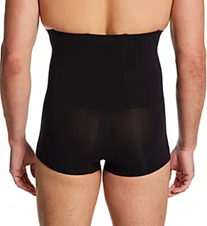 Cotton Shaping Control High Waist Boxer w/4 Stays Black XL