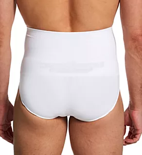 Cotton Shaping Control High Waist Brief White 2XL