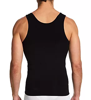Cotton Tummy Control Body Shaping Tank Black 2XL