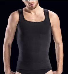 Cotton Total Body Compression Shaping Tank Black M