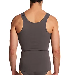 Cotton Total Body Compression Shaping Tank Grey M