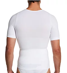 Cotton Short Sleeve Tummy Control Shaping T-Shirt White M