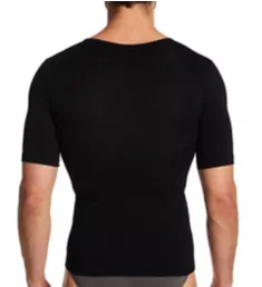 Heat Thermal Firm Control Body Shaping T-Shirt Black L