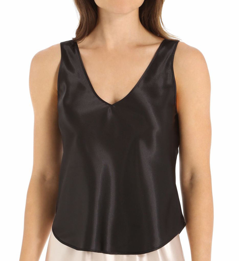 Charmeuse Reversible V-Neck Camisole-fs