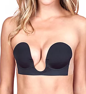 Backless Strapless U Plunge Bra Black A