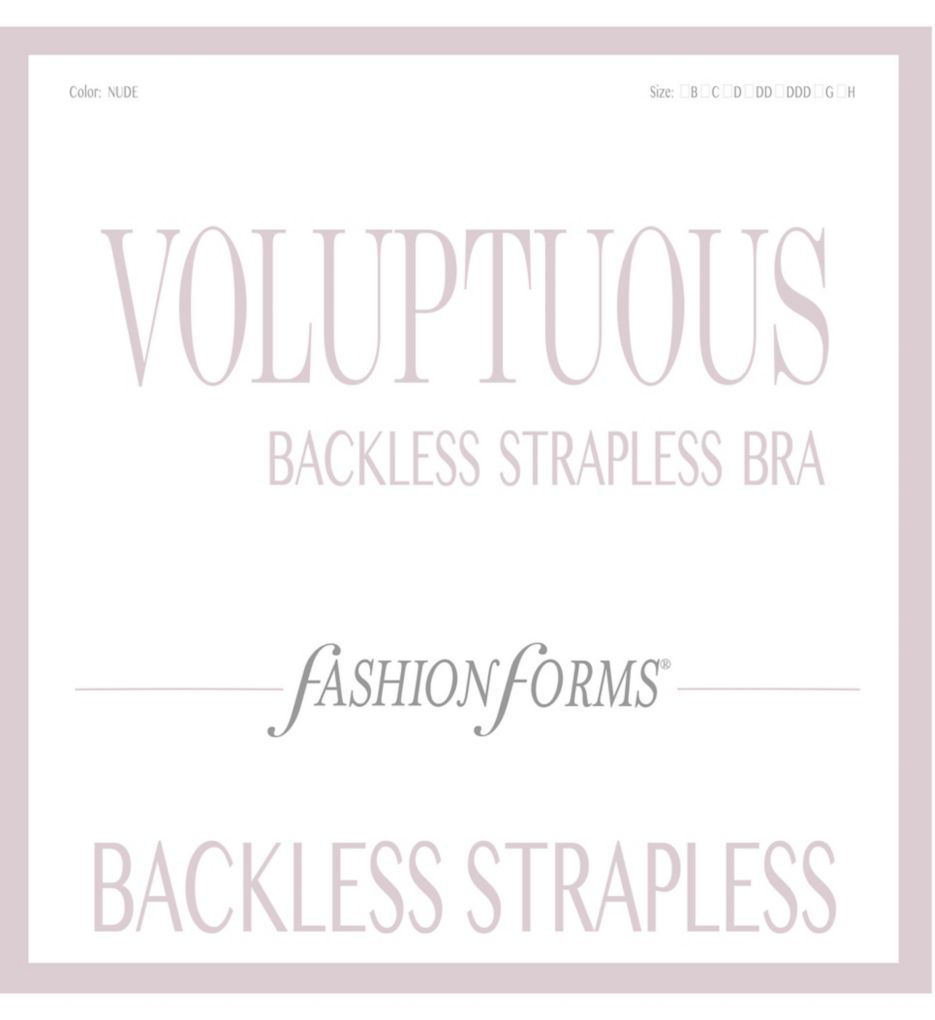 Fashion Forms Voluptuous Backless Strapless Bra 16547 - Image 1