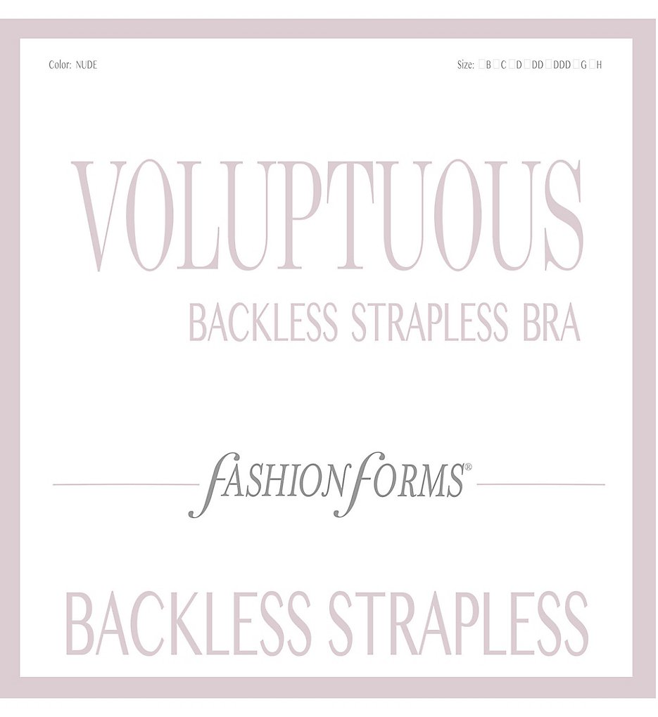 Fashion Forms - Voluptuous Backless Strapless Bra
