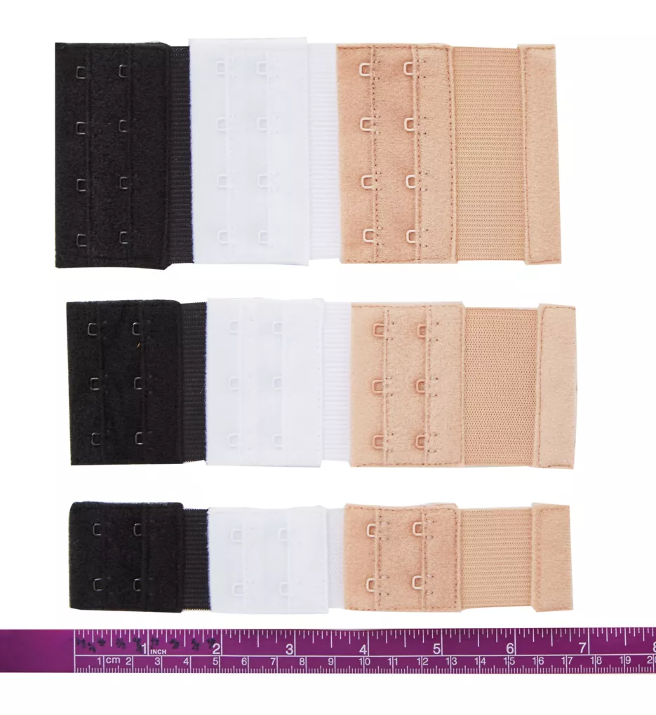 Soft Back Bra Extenders Assorted 2 Hook