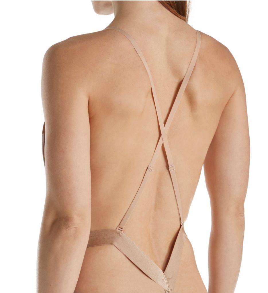 Women's Fashion Forms 29053 Backless Strapless Bodysuit (Nude M