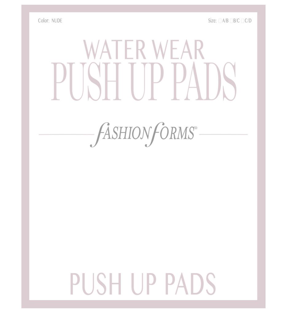 Women's Fashion Forms 5104 Water Wear Push Up Enhancement Pads (Nude A/B)