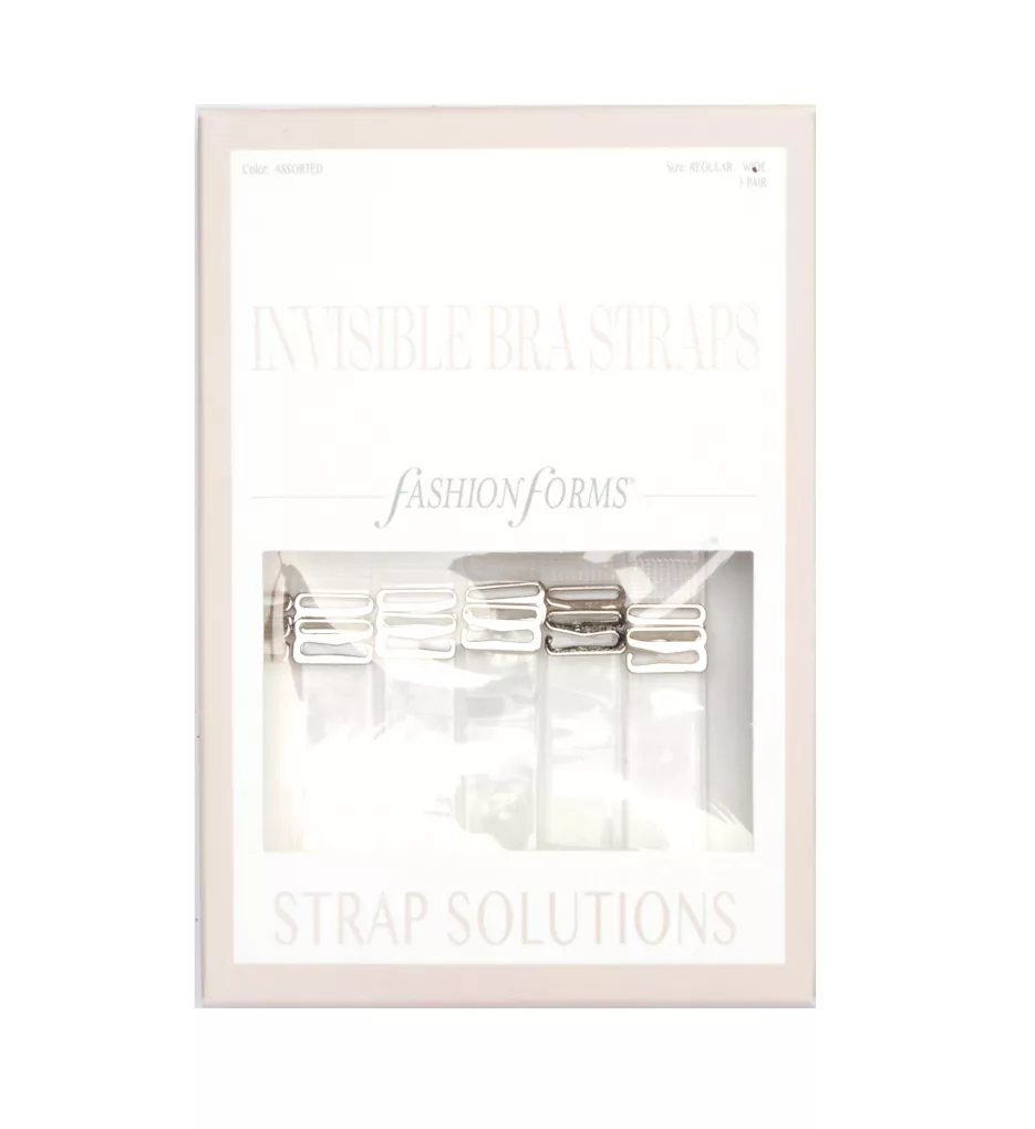 Invisible Bra Straps - 3 Pack Assorted O/S