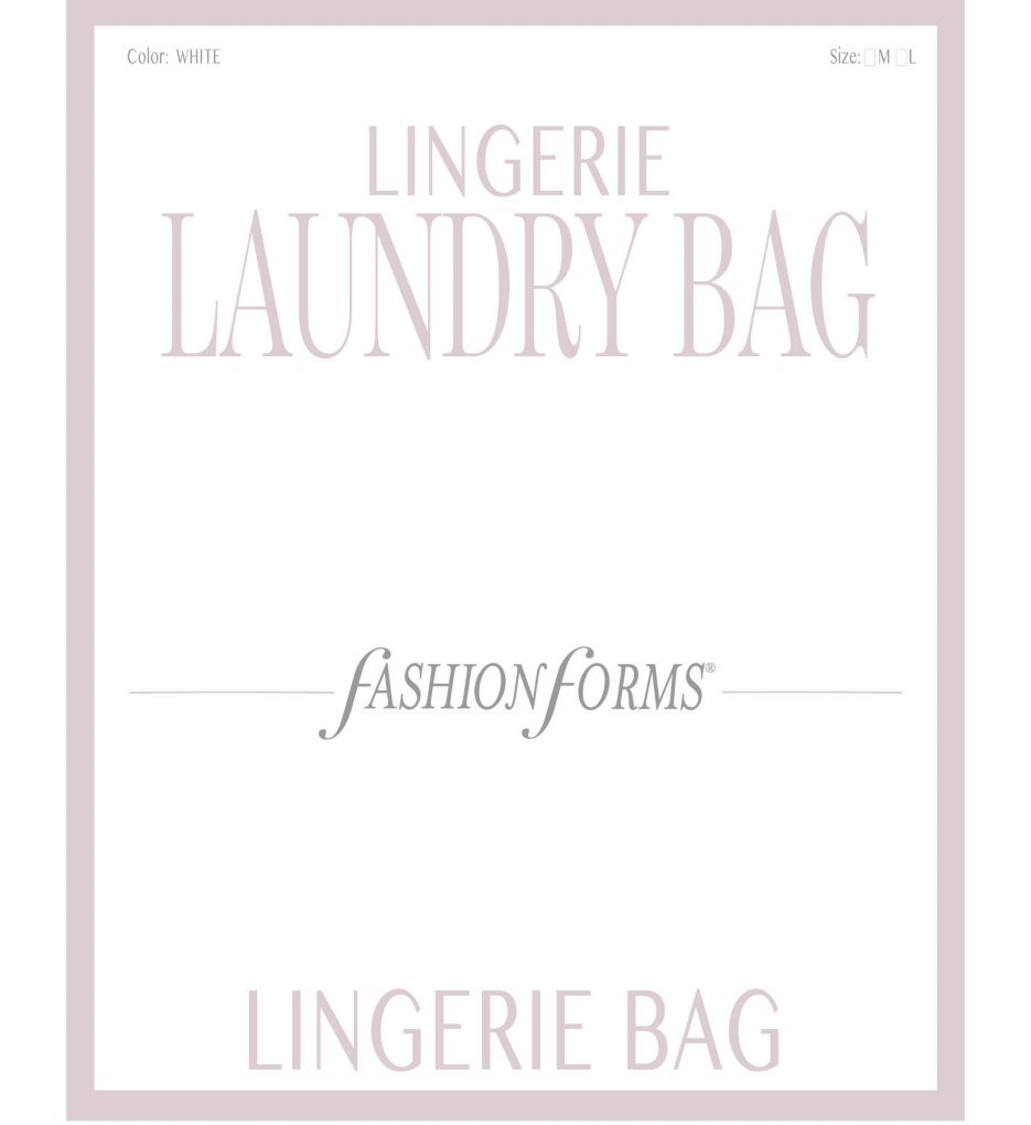 Large Lingerie Bag White O/S by Fashion Forms