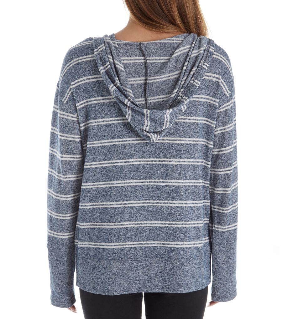 Jenny Slub Knit Stripe Hoodie-bs