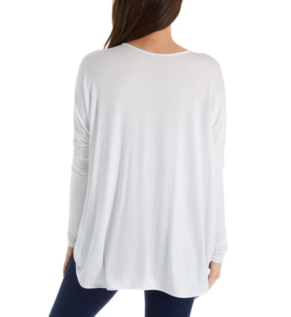 Body Zone Modal Twist Front Long Sleeve Tee-bs