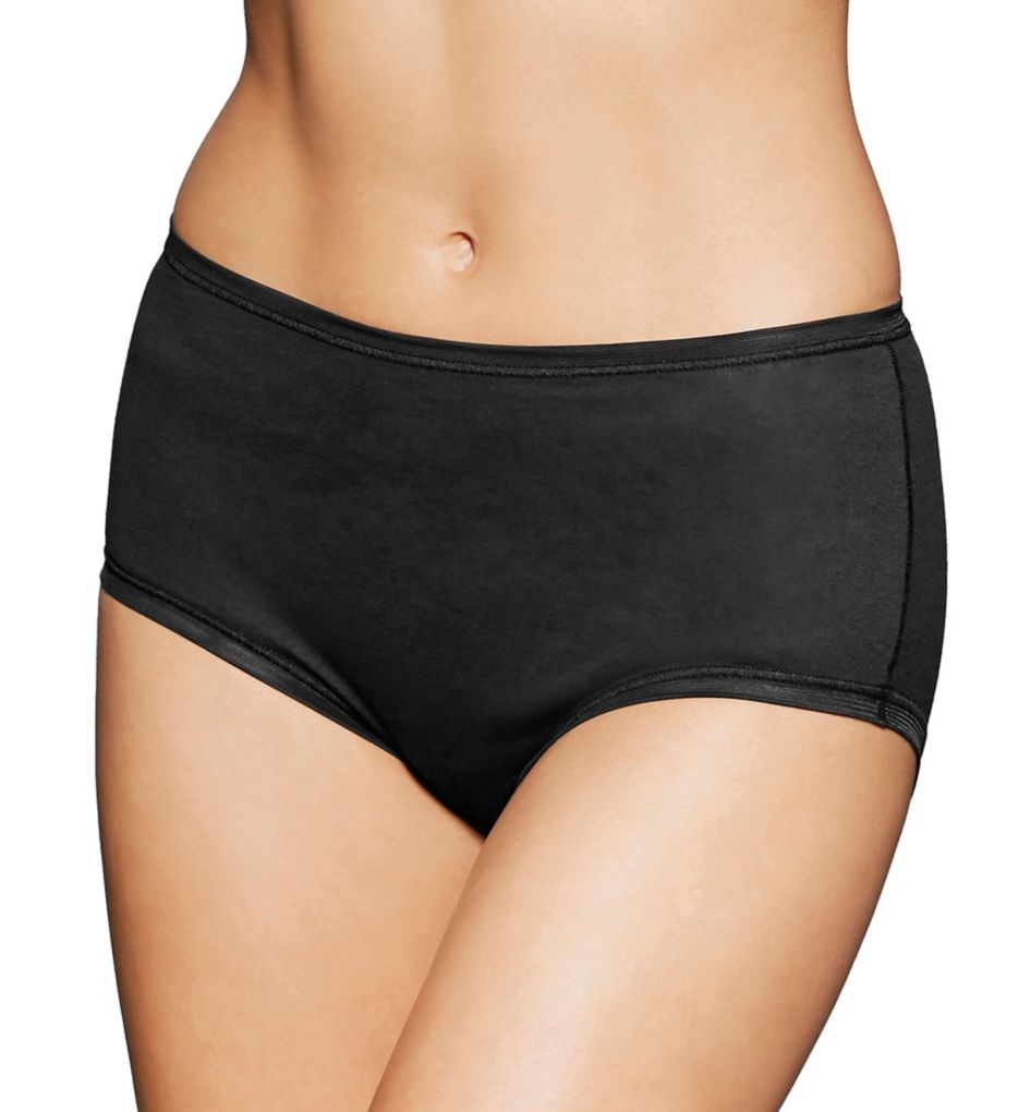 fine lines - fine lines 13RFB34 Pure Cotton Full Brief Panty (Black S)