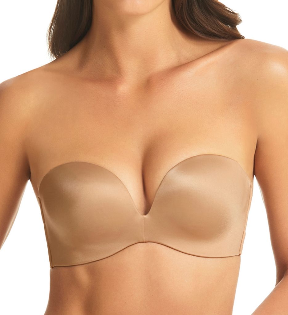 Women's fine lines ME014 Memory Strapless 4 Way Convertible Bra (Honey Lust  36D)