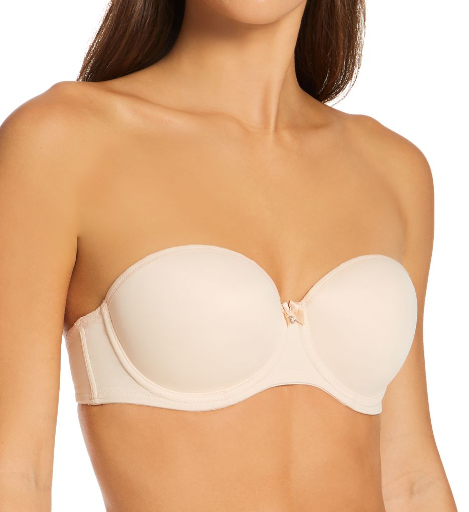 Women's Strapless Bra 34-44D1/2 Cup Seamless Plus Size Balconette Push Up  Bra 