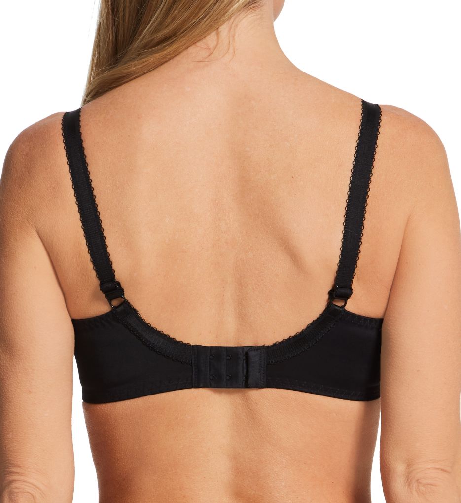 Fit Fully Yours Nicole Sheer Lace Bra Black Red 36F  - Image 2