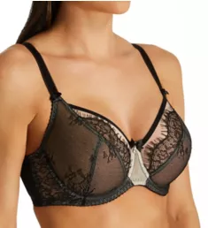 Ava See-Thru Lace Underwire Bra Black 30C