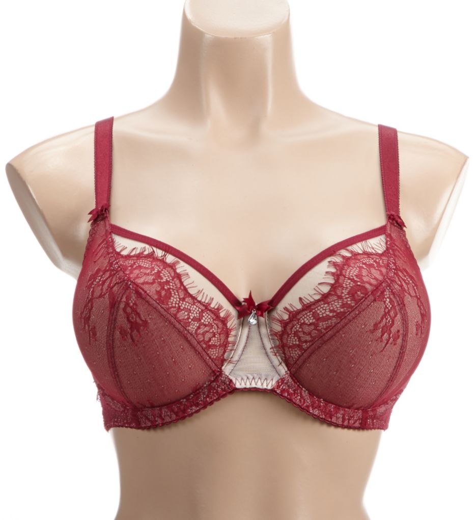 Ava Underwired Scalloped Lace Bra with Wide Straps