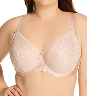 Carmen Polka Dot Lace Multi-Part Bra Rosy Beige 32D