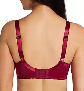 Carmen Polka Dot Lace Multi-Part Bra Deep Red 32D
