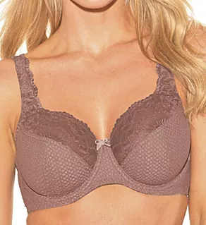 Serena Lace Multi-Part Underwire Bra Taupe 32C