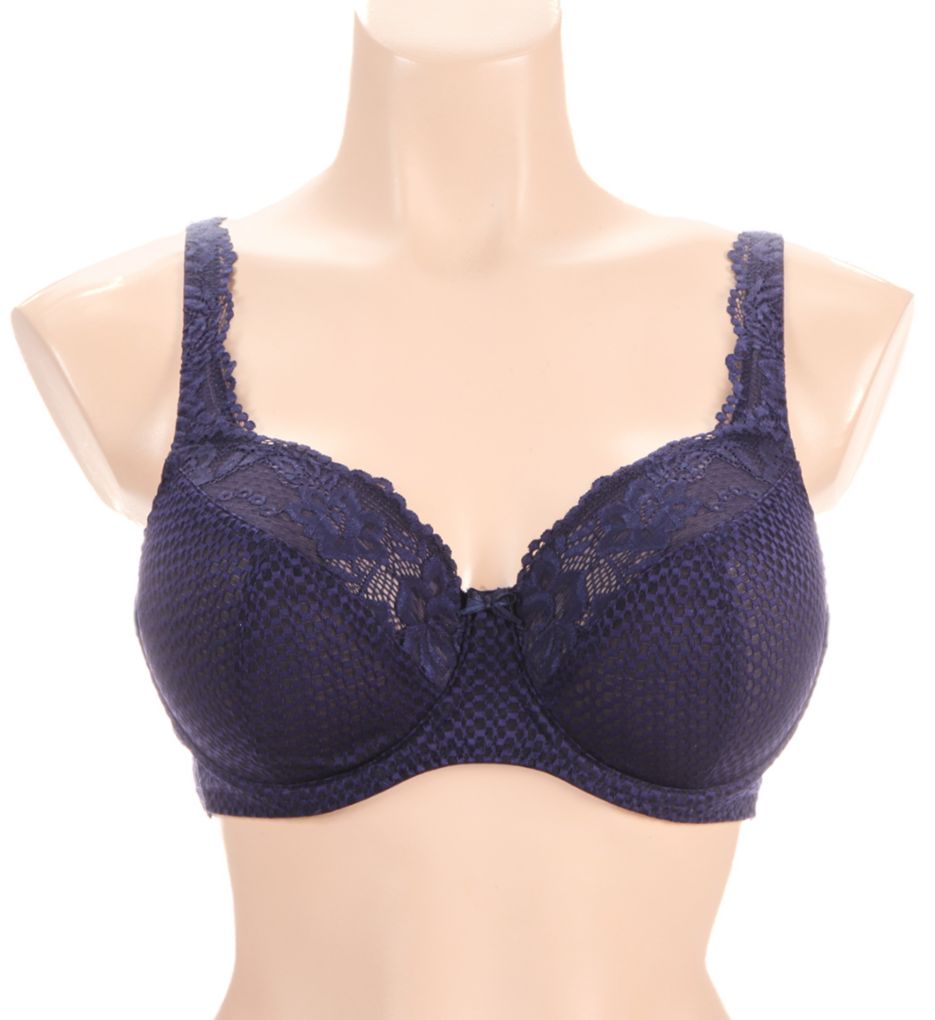 Fit Fully Yours Serena Lace Multi-Part Underwire Bra Navy 44C  - Image 1