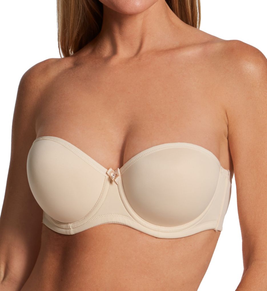 Fit Fully Yours Women's Octavia Strapless Bra in Beige | Size 34D | HerRoom.com