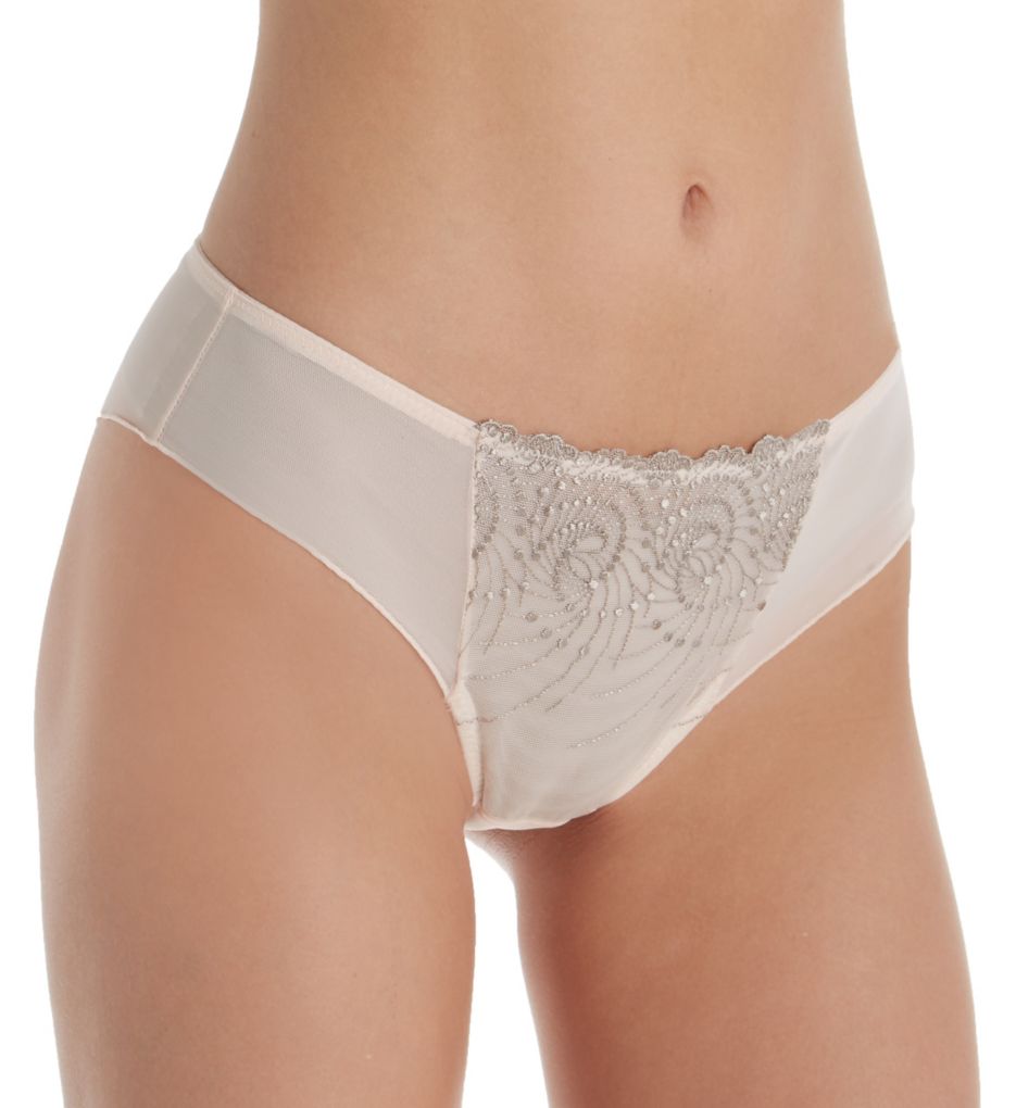 Fit Fully Yours Women's Nicole Tanga Panty in Cloud Pink | Plus Size Small | HerRoom.com