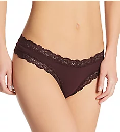 Iconic Lace Thong Cocoa S