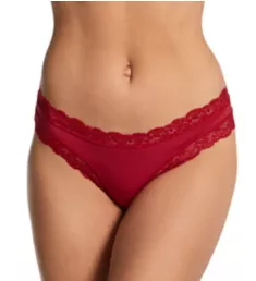 Iconic Lace Thong Crimson S