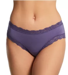 Iconic Lace Boyshort Panty Lavender Latte XL