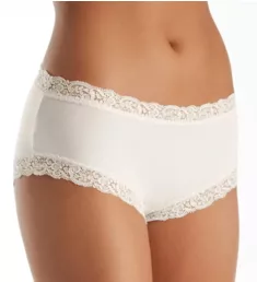 Iconic Lace High Waist Boyshort Panty Champagne L